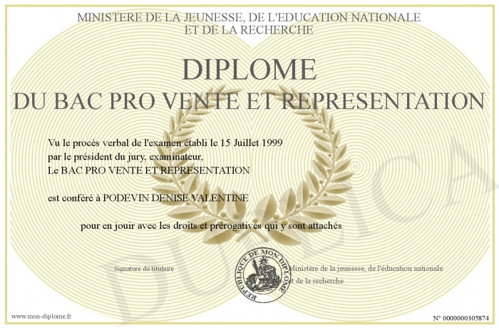 diplome bac perdu